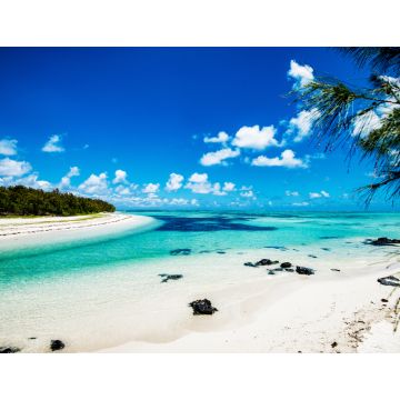 Lais Puzzle - Schönes Panorama einer tropischen Insel. Paradiesischer Strand auf Mauritius - 1.000 Teile
