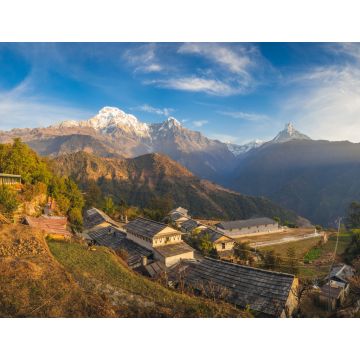 Lais Puzzle - Szenerie des Dorfes Ghandruk in der Nähe von Pokhara in Nepal - 1.000 Teile