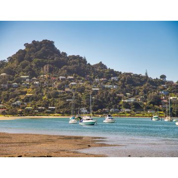 Lais Puzzle - Küste und Boote auf der Coromandel-Halbinsel, Neuseeland - 1.000 Teile