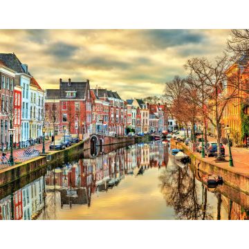 Lais Puzzle - Traditionelle Häuser an einer Gracht in Leiden, Niederlande - 1.000 Teile