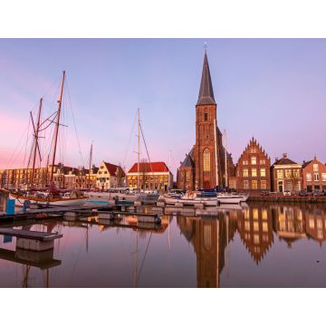 Lais Puzzle - Blick auf die St. Michaels Kirche in der Stadt Harlingen in Friesland, Niederlande bei Sonnenuntergang - 1.000 Teile