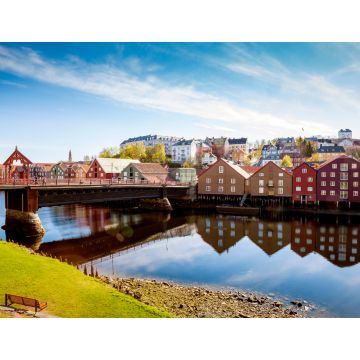 Lais Puzzle - Panorama von Trondheim, Norwegen - 1.000 Teile
