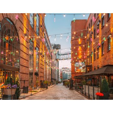 Lais Puzzle - Oslo, Norwegen. Abendlicher Blick auf alte Häuser im Stadtteil Aker Brygge - 1.000 Teile