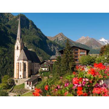Lais Puzzle - Kapelle Heiligenblut mit dem Großglockner im Hintergrund, Kärnten, Österreich - 1.000 Teile