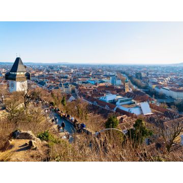 Lais Puzzle - Stadtbild Grazer Uhturm Uhrenturm Schlossberg Schlossberg Graz - 1.000 Teile