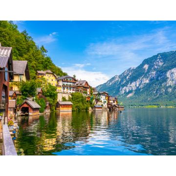 Lais Puzzle - Blick auf das berühmte Bergdorf Hallstatt in den österreichischen Alpen bei schönem Licht im Sommer, Salzkammergut, Hallstatt, Österreich - 1.000 Teile