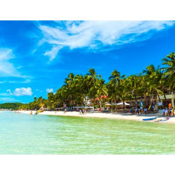 Lais Puzzle - Blick auf den Sandstrand, Boracay, Philippinen - 1.000 Teile