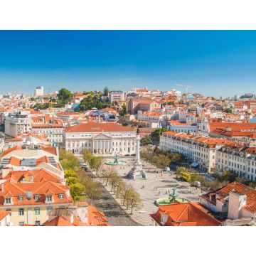 Lais Puzzle - Skyline von Lissabon vom Santa Justa Lift aus, Portugal - 1.000 Teile