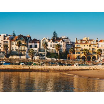 Lais Puzzle - Cascais Promenade Meerblick bei Sonnenaufgang am Morgen. Cascais Reiseziel im Bezirk Lissabon, Portugal - 1.000 Teile