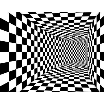 Lais Puzzle - Optische quadratische Schwarz-Weiß-Illusion - 1.000 Teile