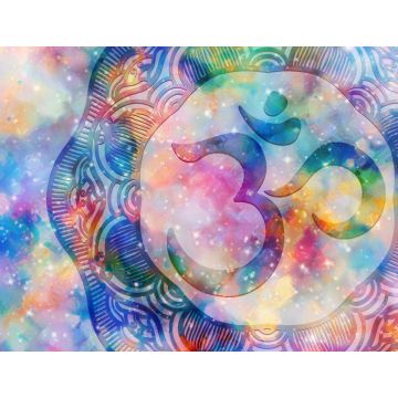Lais Puzzle - Abstrakte Mandala Grafik-Design und Hinduismus Symbol mit Aquarell digitale Kunst Malerei - 1.000 Teile