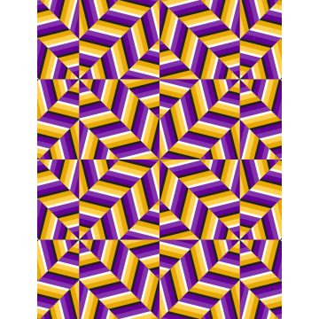 Lais Puzzle - Lila goldene optische Täuschung nahtlose Muster. Abstrakte Bewegung des Mosaiks - 1.000 Teile