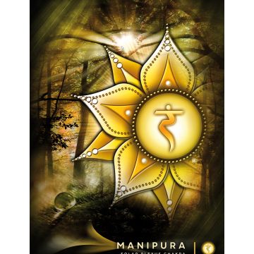 Lais Puzzle - Kunstwerk, Solarplexus-Chakra-Symbol (Manipura) - 1.000 Teile