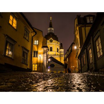 Lais Puzzle - Stockholm, Schweden Die Katarinenkirche bei Nacht auf der Katarina Kyrkobacke auf Sodermalm - 1.000 Teile