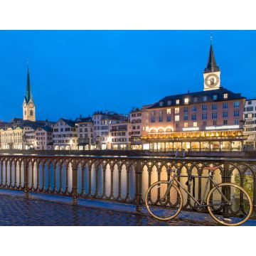 Lais Puzzle - Zürich Skyline, Schweiz - Blick auf Fraumünsterkirche und Chu - 1.000 Teile
