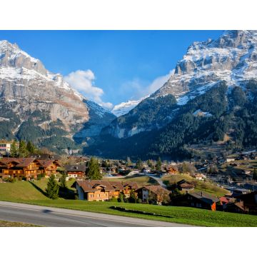 Lais Puzzle - Panoramablick auf das schöne Bergdorf Grindelwald in der Schweiz - 1.000 Teile