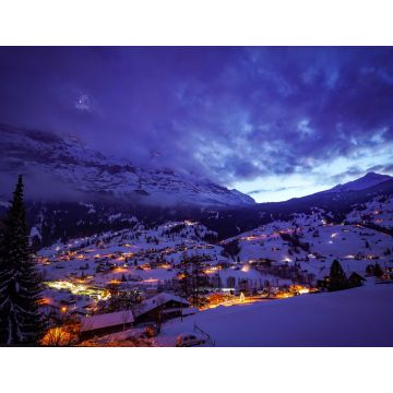Lais Puzzle - malerische Bergansicht von Grindelwald, Schweiz im Winter - 1.000 Teile