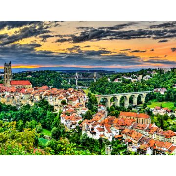 Lais Puzzle - Stadtbild von Fribourg in der Schweiz - 1.000 Teile