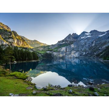 Lais Puzzle - Oeschinensee am Morgen bei Sonnenaufgang in der Schweiz - 1.000 Teile