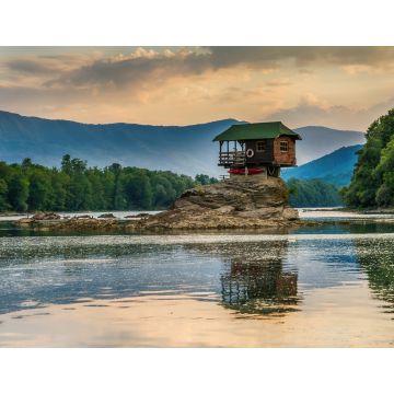 Lais Puzzle - Einsames Haus am Fluss Drina in Bajina Basta, Serbien - 1.000 Teile
