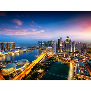 Lais Puzzle - Skyline der Stadt Singapur, Geschäftsviertel von Singapur, Singapur - 1.000 Teile