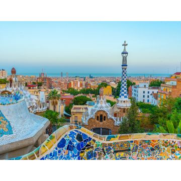 Lais Puzzle - Blick auf den Sonnenuntergang im Parc Guell in Barcelona, Spanien - 1.000 Teile