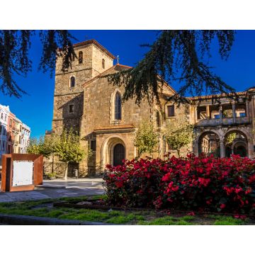 Lais Puzzle - Aviles - Spanien. Straßen der Stadt, Colegio San Nicolás de Bari, Iglesia de Santo Tomás de Canterbury, Sidrerias. Schöne Stadtstraßen in Aviles - Spanien - 1.000 Teile