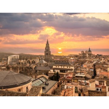 Lais Puzzle - Sonnenuntergang über den Dächern der mittelalterlichen Stadt Toledo in Castilla La Mancha, Spanien - 1.000 Teile