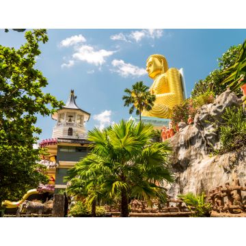 Lais Puzzle - Höhle in Dambulla, Sri Lanka. Der Höhlentempel hat fünf Höhlen unter einem riesigen überhängenden Felsen und stammt aus dem ersten Jahrhundert vor Christus. - 1.000 Teile