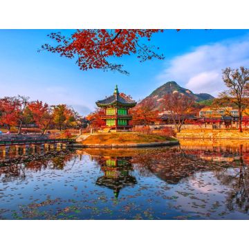 Lais Puzzle - Herbst am Gyeongbokgung-Palast in Seoul, Südkorea - 1.000 Teile