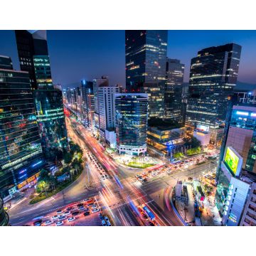 Lais Puzzle - Blick auf das Stadtzentrum am Gangnam Square in Seoul, Südkorea - 1.000 Teile