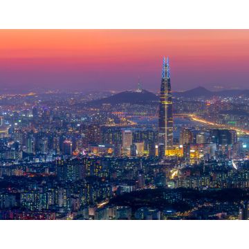 Lais Puzzle - Panoramablick auf Seoul, Südkorea in einer schönen Nacht am Namhansansong Aussichtspunkt - 1.000 Teile