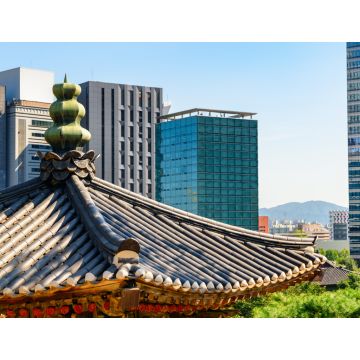Lais Puzzle - Traditionelles koreanisches Ziegeldach des Bongeunsa-Tempels, Seoul - 1.000 Teile