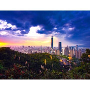 Lais Puzzle - Skyline von Taiwan in der Dämmerung Blick vom Elefanten-Aussichtspunkt - 1.000 Teile