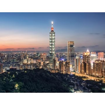 Lais Puzzle - Taipeh vom Hügel aus bei Sonnenuntergang, Taiwan - 1.000 Teile