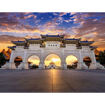 Lais Puzzle - Chiang Kai Shek Memorial Hall bei Nacht in Taipeh, Taiwan. Übersetzung: "Platz der Freiheit" - 1.000 Teile