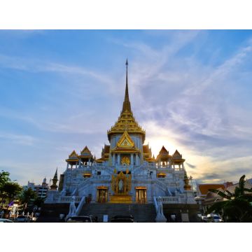 Lais Puzzle - Wat Traimit ist ein Tempel in Bangkok, Thailand, mit einem großen goldenen Buddha. Er befindet sich in Chinatown, Yaowarat Rd. - 1.000 Teile