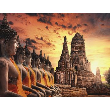 Lais Puzzle - Die Ruine eines alten buddhistischen Tempels und einer religiösen Pagode in der Provinz Ayutthaya, Thailand - 1.000 Teile