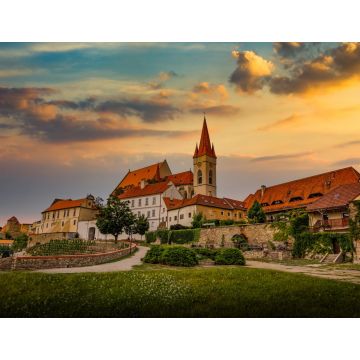 Lais Puzzle - St. Nikolaus-Kathedrale in Znaim bei Sonnenuntergang. Sommerabend. Tschechische Republik - 1.000 Teile