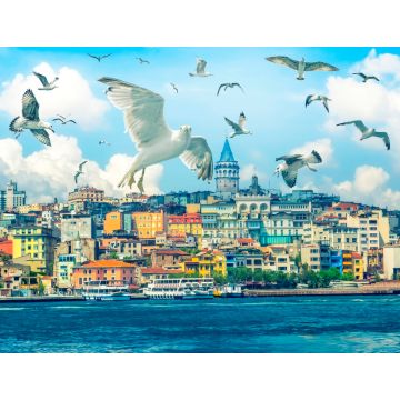 Lais Puzzle - Das Goldene Horn gegen den Galata-Turm, Istanbul, Türkei - 1.000 Teile