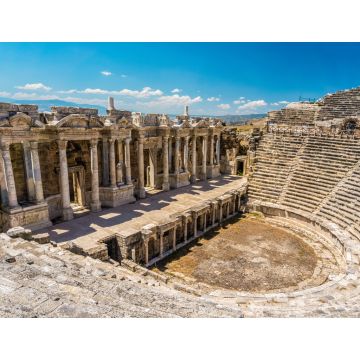 Lais Puzzle - Antikes Stadttheater von Hierapolis, Pamukkale, Denizli, Türkei. Römisches Theater von innen gesehen - 1.000 Teile