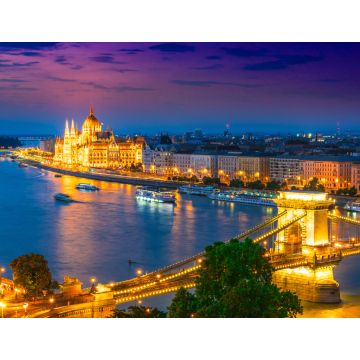 Lais Puzzle - Panoramablick auf Budapest bei Nacht - 1.000 Teile