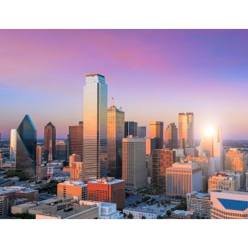 Lais Puzzle - Stadtbild von Dallas, Texas, mit blauem Himmel bei Sonnenuntergang - 1.000 Teile