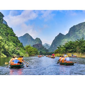 Lais Puzzle - Trang An Ruderboote mit herrlichem Blick auf die Berge, Ninh Binh, Vietnam - 1.000 Teile