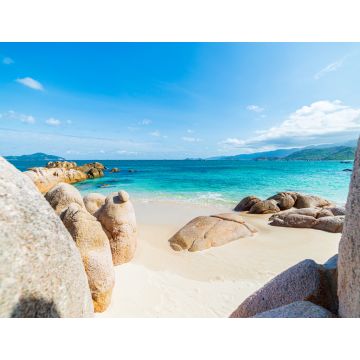 Lais Puzzle - Traumhafter tropischer Strand mit türkisfarbenem, transparentem Wasser und einzigartigen Felsbrocken, Cam Ranh Nha Trang Vietnam - 1.000 Teile
