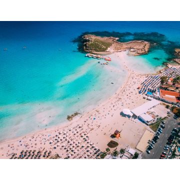 Lais Puzzle - Luftaufnahme des schönen Nissi-Strandes in Ayia Napa - 1.000 Teile