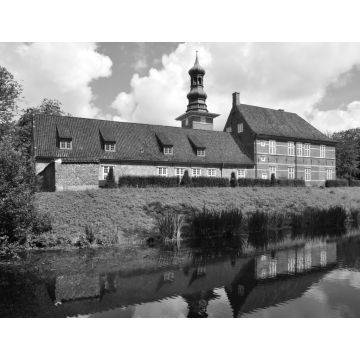 Lais Puzzle - Schloss vor Husum in schwarz weiß - 1.000 Teile
