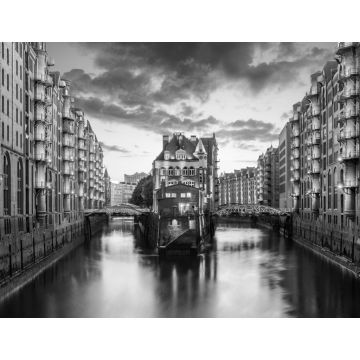 Lais Puzzle - Hamburg Speicherstadt UNESCO Weltkulturerbe in schwarz weiß - 1.000 Teile