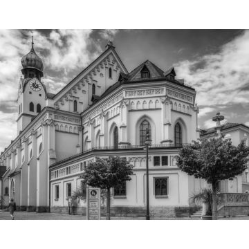 Lais Puzzle - Kirche St. Nikolaus Rosenheim in schwarz weiß - 1.000 Teile