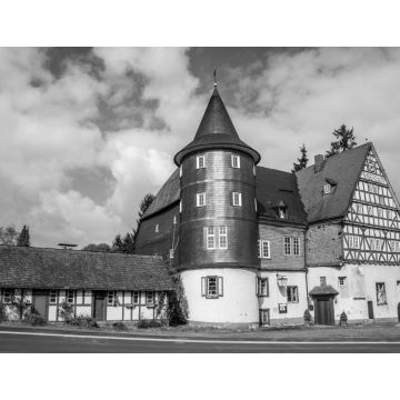 Lais Puzzle - Schloss Junkernhees in Kreuztal in schwarz weiß - 1.000 Teile